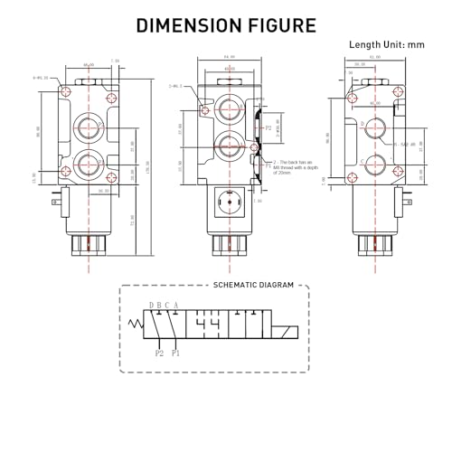 Hydraulic Solenoid Diverter Valve, 13GPM DC24V SAE Ports Hydraulic Solenoid Selector, MAX Pressure 200 Bar - style: 13GPM DC 24V