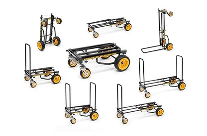 Rock-N-Roller R6G (Mini Ground Glider) 8-in-1 Folding Multi-Cart/Hand Truck/Dolly/Platform Cart/28" to 42.5" Telescoping Frame/500 lbs. Load Capacity, Black - style: R6G