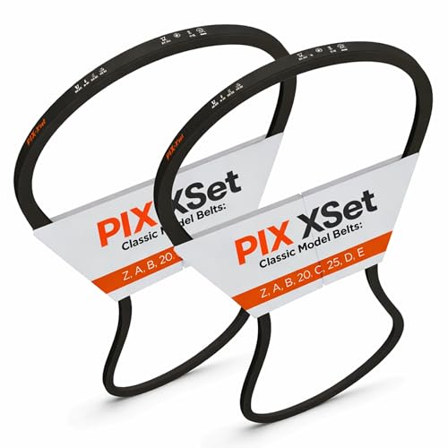 PIX A20/4L220 Wrapped V-Belt, 22" OC x 1/2" W, Pack of 2 - size: A20/4L220-2P