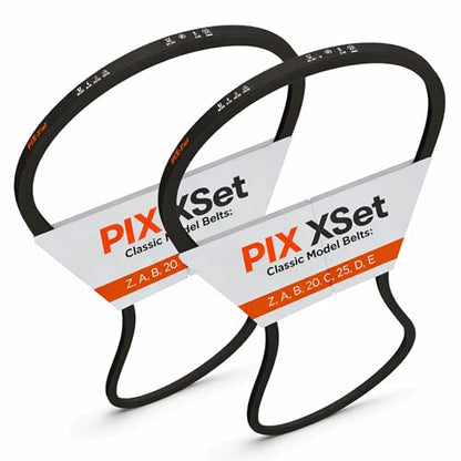 PIX A17/4L190 Wrapped V-Belt, 19" OC x 1/2" W, Pack of 2 - size: A17/4L190-2P
