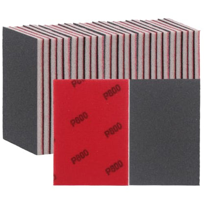 30PCS Sanding Sponge Set Ultra Fine Soft Hand Sander Block 800Grit - size: #800 Particle size