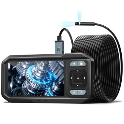 KIRFEIHT Endoscope Camera with Light, Dual Lens Borescope Camera with Light - style: Dual-Lens