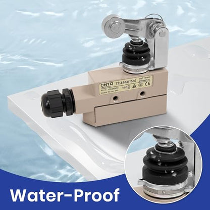 CNTD TZ-6104 15A Heavy Duty Micro Switch Roller Plunger - style: TZ-6104