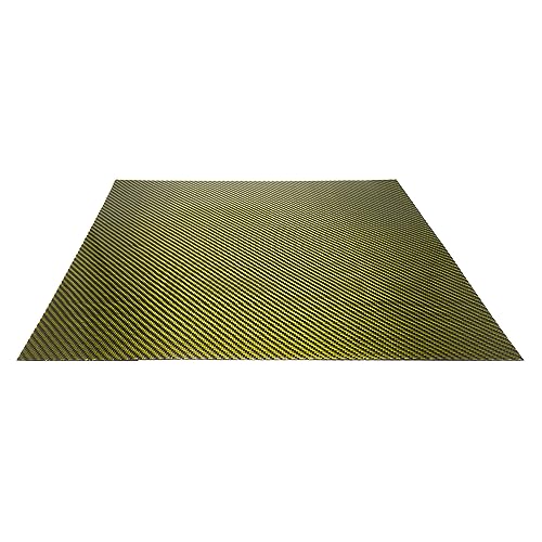 SpeedyFPV 500x400x0.3mm 3k Carbon Fiber/Aramid Combination Veneer Sheet Panel Gloss (Twill Weave)