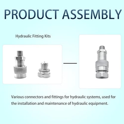 Black Hydraulic Hose Assembly with 3/8" Thread, Designed for High - Pressure Applications, Hydraulic Pressure Tested up to 10000 psi