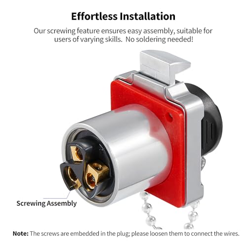 CNLINKO BD-24 3 Pin IP68 Waterproof Connector Circular Aviation Plug Metal - size: 3-Pin, style: BD24