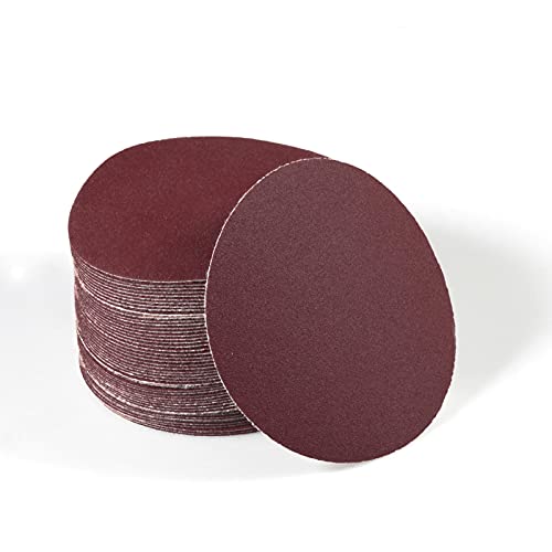 SPEEDWOX 50pcs Sanding Discs 4 Inches Sandpaper 180 Grit Hook and Loop Sanding Discs for Drill Grinder Rotary Tools No Hole - size: 180 Grit