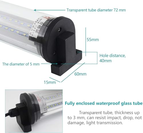 LED Work Light 40W 120V IP66 Explosion Proof LED Light Waterproof CNC Machine lamp Industrial Workshop Garage Lighting