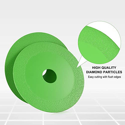 5Packs 4" Glass Cutting Disc 2.2 for Angle Grinder 7/8" (Model 100/115/125) - style: Green 4 Inch, 5Packs