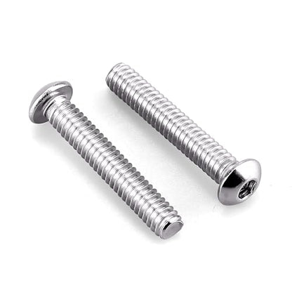 1/4-20 x 1-1/2" Button Head Socket Cap Bolts Screws, 304 Stainless Steel 18-8, Allen Hex Drive, Bright Finish, Fully Machine Thread, Pack of 25 - size: 1/4-20 x 1-1/2