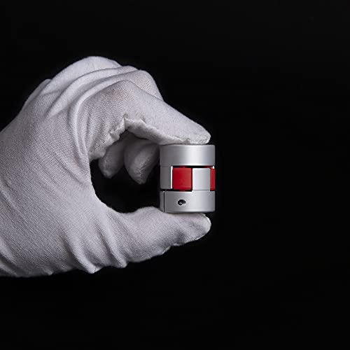 Aluminium Plum Flexible Shaft Coupling Diameter 25mm Length 30mm Connector Flexible Coupler for 3D Printer CNC Machine and Servo Stepped Motor (D25 L30, 6-6.35mm) - size: 6-6.35mm