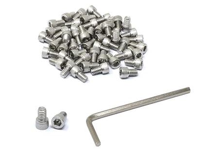 iexcell 50 Pcs 1/4-20 x 3/8" Stainless Steel 304 Hex Socket Head Cap Screws Bolts Kit - size: 1/4-20 x 3/8" ( Fully Threaded )