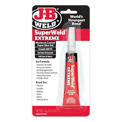 J-B Weld SuperWeld Extreme Superglue - 15g - size: 15g Gel - 1 Pack