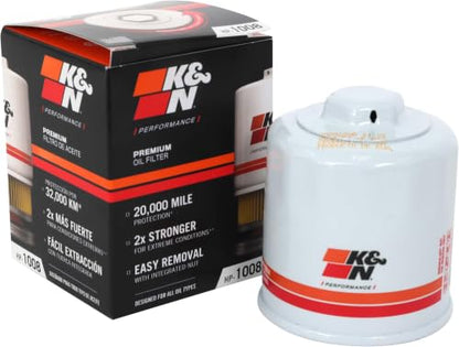 K&N Premium Oil Filter: 20,000 Mile Engine Protection with Wrench Off Nut: Compatible with Select 1990-2023 INFINITI/MAZDA/NISSAN/SUBARU Vehicle Models HP-1008 (Pack of 12) - size: Oil Filter-12 Pack