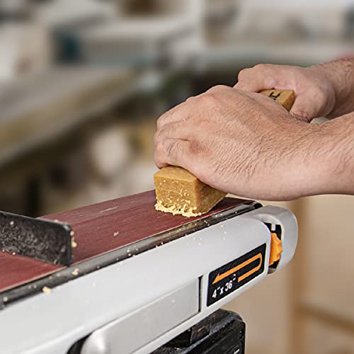 POWERTEC 110344 9 Inch PSA Sanding Discs & Abrasive Cleaning Stick Set | Assorted Sandpaper 30PK - 5 Each of 60,80,100,120,180,240 Grits for Drywall, Woodworking, Random Orbital Sanders, DA Sanders - style: 60-240 Grits, w/ Cleaning Stick