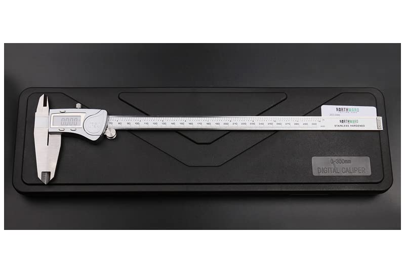 Accusize IP54 Digital Caliper, 0-12 in/300 mm, 2015-0300