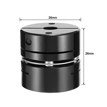 uxcell 5mm to 6mm Bore One Diaphragm Motor Wheel Flexible Coupling Joint - size: 5-6mm