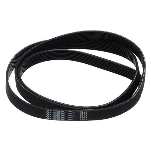 uxcell 650J8 PJ V-Ribbed Belt 8 Ribs 65" Length x 0.74" Width x 0.14" Thick, EPDM Poly V Belt, Industrial Transmission Serpentine Belt - size: 650J8