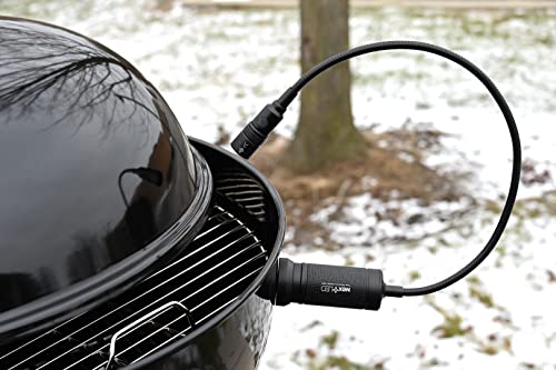 NextLED NT-7647-F Magnetic BBQ Grilling Light for Outdoor Grill, Warm Natural Lighting Shows True Color of Your Food, 18-Inch Flexible Gooseneck, Heat & Weather Resistant, IP-54, Gift for Dad