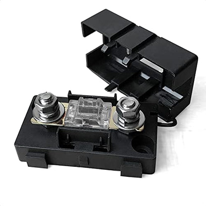 MGI SpeedWare Mini-ANL/MIDI Inline Fuse Holder with Cover and Bolt-Down Studs (125A Fuse) - size: 125A Fuse