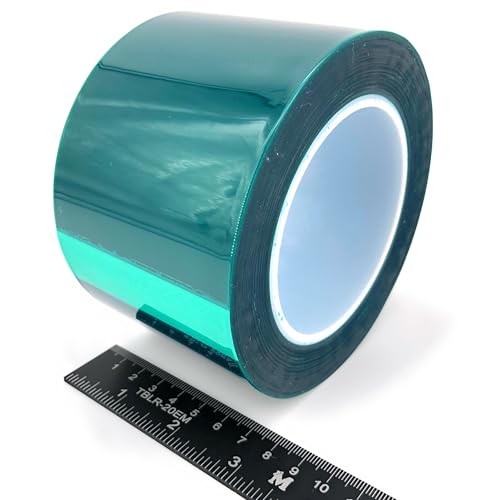 High Temp Masking Supply 3" x 72 Yards 400ºF Green Polyester PET Tape - size: 3" Wide X 72 Yards Long