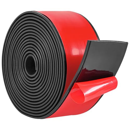 Adhesive Rubber Strips 2" Widex1/16 Thickx15' Long Neoprene Rubber Sheets, Rolls & Strips with Adhesive Backing Rubber Pads Self Stick Seal Rubber Gasket Adhesive Back for Matting Padding - size: 2"Widex1/16"Thickx15' Long