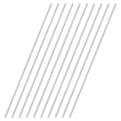 uxcell 10Pcs Fully Threaded Rod M2 x 0.4mm Pitch 150mm/6 Inch Threaded - size: M2x0.4mmx150mm
