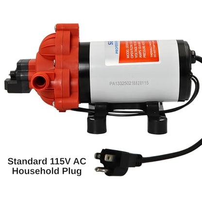 SEAFLO 33 Series 110V/115V AC Fresh Water Pump, 3.3 GPM 45 PSI Self-Priming Pressure Pump with Smart Pressure Switch, Automatic Demand Pump for RV, Caravan Marine Boat Industrial Use, 4-Year Warranty - style: 3.3 GPM | 115V