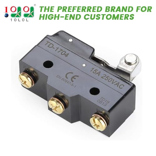10L0L Golf Cart Accelerator Micro Switch,3 Terminal Micro Limit Switch with Roller for EZGO Gas 1983-1994 TXT Marathon Medalist Models, Relpace OEM:10606G1, 10606G2, 17928G1, 31535G1 (Pack of 2) - size: For EZGO 1983-1994 (Pack of 2)