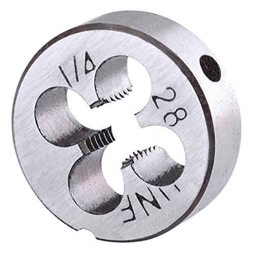 Burkit 1/4"-28 UNF Round Threading Die Right Hand - size: 1/4-28 UNF