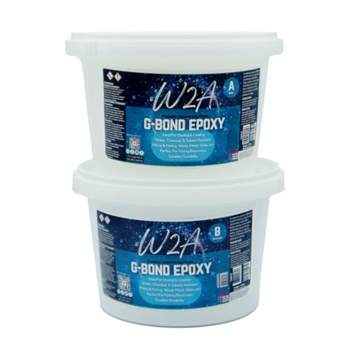 G-Bond 2 Part Epoxy Glue – Fast Cure Industrial Adhesive for Crafts, Metal, Wood, Concrete, Plastic – Waterproof, Marine Grade, High Temp, Epoxy Resin System – Part A & B – 8 oz