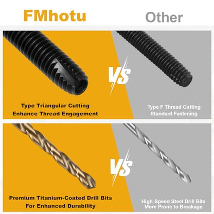 5/16-18 x 3 300Pcs Flat Head Thread Cutting Self Drilling Deck Screws - size: 5/16-18 x 3"