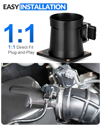 Mass Airflow Sensor for:-Ford 1999-2001 for:-Mustang V8 4.6L - size: F6UF12B579AA