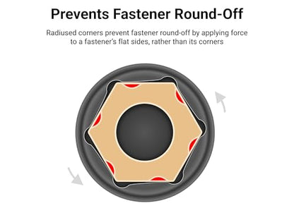 TEKTON 1/2 Inch Drive x 27 mm 6-Point Impact Socket | SID23127 - size: 27 mm, style: Deep