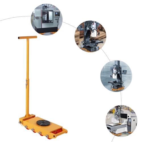 Machinery Mover,8/12/15T Machinery Skate Dolly Rollers, 33000lbs Machinery Moving Skate, Machinery Mover Skate, Heavy Duty Machine Dolly Skate for Heavy Duty Industrial Moving Equipment (12T/26400lbs) - size: 12T/26400lbs