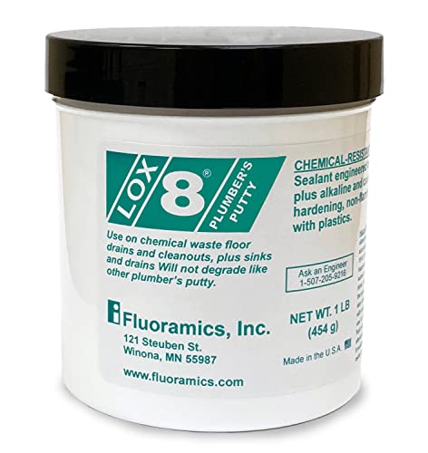 9722168 Lox-8 Plumbers Putty 453 Gram Jar (Net Wt 16 Oz)