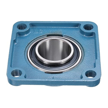 uxcell 2 Pcs UCF-210-32 Pillow Block Bearings 2 Inch Bore Self Alignment Chrome Steel Bearing Units, 4-Bolt Square Flange Mounted, Solid Base - size: UCF-210-32