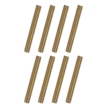 uxcell 8pcs Fully Threaded Rods 5/16x2-1/4 All Thread Studs Long Threaded Screw Carbon Steel for Furniture Garden Railing Mounting Assembly Fastening Frame Connection Colorful Zinc - size: 5/16x2-1/4"