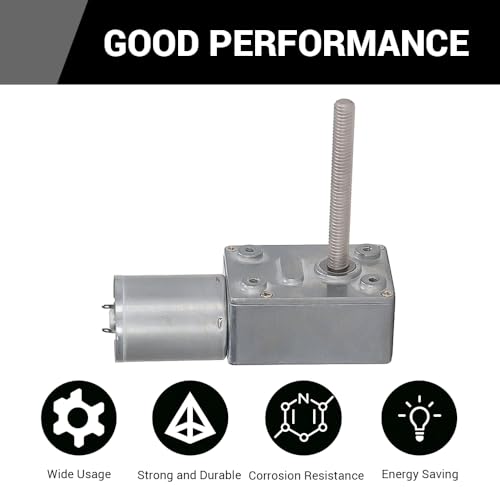 BORDSTRACT Self Locking Gear Motor 12V 66RPM M6