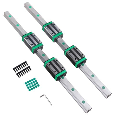 Linear Guide Rail 2PCS HGR20 1000mm Linear Slide Rail Guide Rail 4PCS HGH20CA Square Block Bearings for DIY CNC Routers Kit Lathes Mills - size: 1000mm, style: HGR20