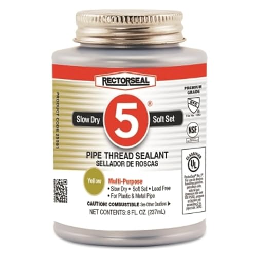 Rectorseal 25551 8 Oz No. 5 Pipe Thread Sealant