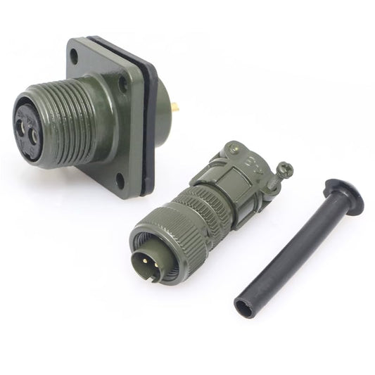 1Set MS3102A-10SL-4S+MS3106A-10SL-4P Circular Industrial Connectors,2Pin Female&Male,Straight,MIL-DTL-5015 Series Waterproof Aviation Sockets Connectors for Aviation and Industrial environments - color: MS3102A10SL-4S+MS3106A10SL-4P