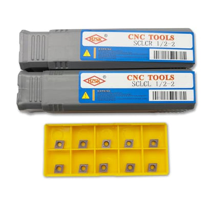 1/2in Indexbale Tunring Tool Holders with CCMT Carbide Inserts - size: SDJCR/L+CCMT21.51
