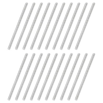 uxcell 20Pcs Fully Threaded Rod M2.5 x 0.45mm Pitch 50mm/2 Inch Threaded - size: M2.5x0.45mmx50mm