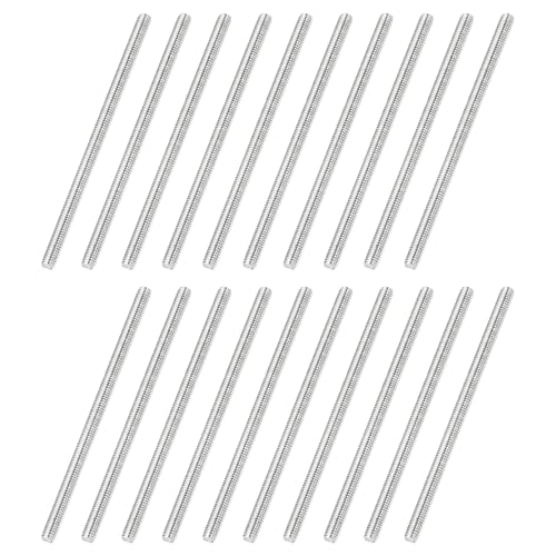 uxcell 20Pcs Fully Threaded Rod M2.5 x 0.45mm Pitch 50mm/2 Inch Threaded - size: M2.5x0.45mmx50mm