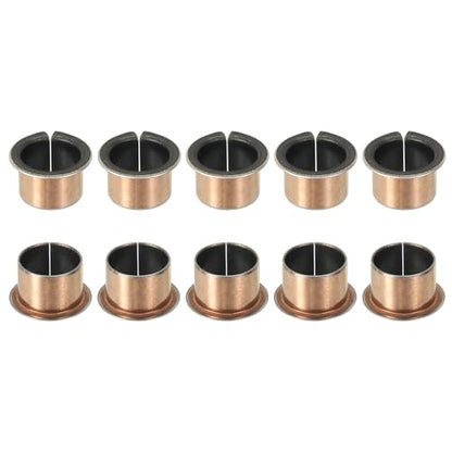 uxcell 10Pcs Flanged Sleeve Bearing 18mm Bore x 20mm OD x 15mm Length - size: 18x20x15mm, 26mm Flange Diax1.0mm Flange t