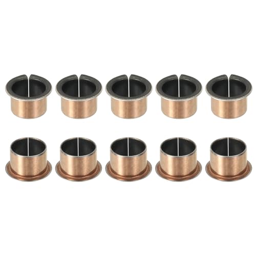 uxcell 10Pcs Flanged Sleeve Bearing 18mm Bore x 20mm OD x 15mm Length - size: 18x20x15mm, 26mm Flange Diax1.0mm Flange t