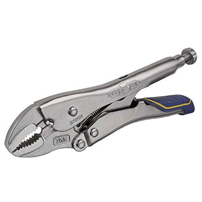 IRWIN VISE-GRIP Locking Pliers, Fast Release, Curved Jaw with Wire Cutter, 7-Inch (IRHT82580)