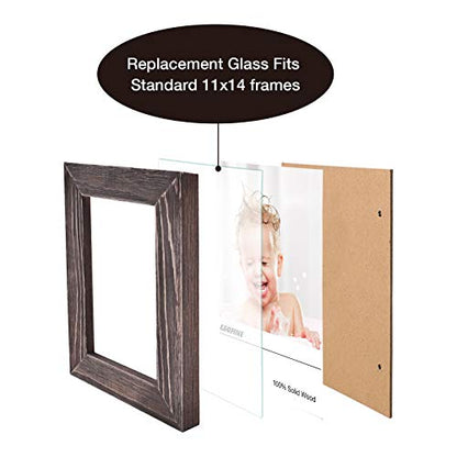 Egofine 11x14 Heat-Strengthened Glass Replacement for Picture Frame (Crystal Clear, 2 Pack), Replacement Glass for 11 by 14 Photo Frame - size: 11x14-2pc