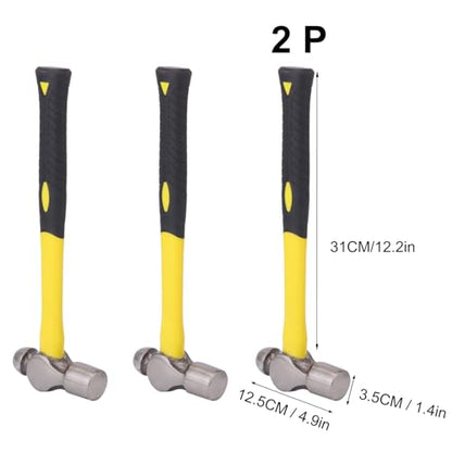 3 Pack 32 ounce Ball Pain Hammer, metal Ball Peen Hammer with soft anti slip handles, perfect for maintenance, use, camping - size: 3 Pack 32 oz